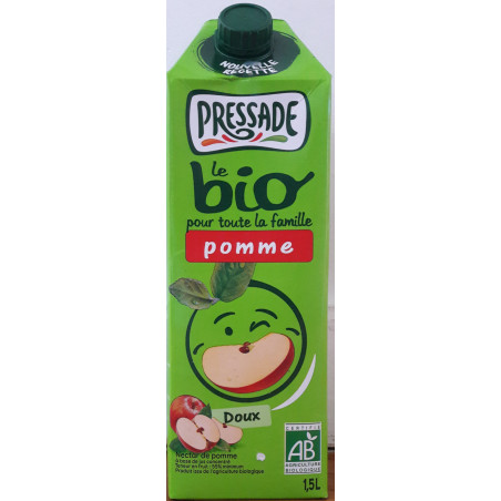 NECTAR BIO PRESSADE POMME BRIQUE EN CARTON DE 1.5L - PACK DE 6