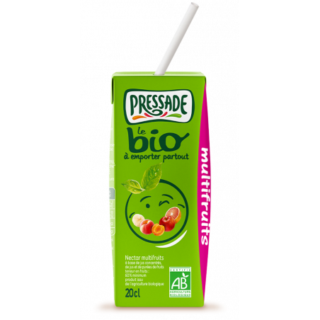 NECTAR BIO PRESSADE MULTIFRUITS BRIQUE EN CARTON DE 20CL - PACK DE 24