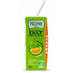 NECTAR BIO PRESSADE ORANGE BRIQUE EN CARTON DE 20CL - PACK DE 24