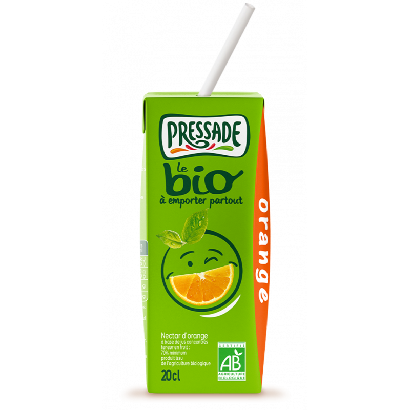 NECTAR BIO PRESSADE ORANGE BRIQUE EN CARTON DE 20CL - PACK DE 24