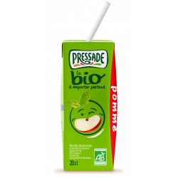 NECTAR BIO PRESSADE POMME BRIQUE EN CARTON DE 20CL - PACK DE 24