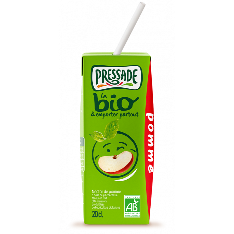 NECTAR BIO PRESSADE POMME BRIQUE EN CARTON DE 20CL - PACK DE 24