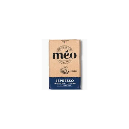 MÉO CAFÉ EN GRAIN EXPRESSO PAQUET DE 1KG  - PACK DE 24