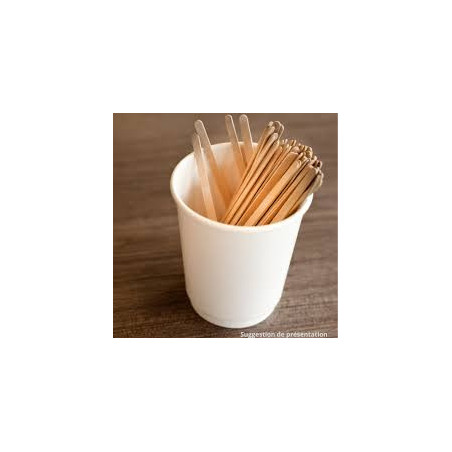 AGITATEUR EN BOIS DE 11CM - BOÎTE DISTRIBUTRICE DE 5000