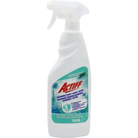 ACTIFF NETTOYANT DESINFECTANT MULTI-SURFACES  - SPRAY DE 750ML