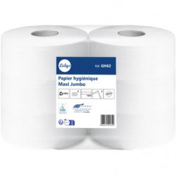 LOLYS P.H. ROULEAU JUMBO 320M 2PLIS OUATE BLANCHE - PACK DE 6 ROULEAUX
