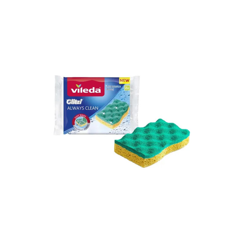 GLITZI ALWAYS CLEAN EPONGE ABRASIF - LOT DE 2