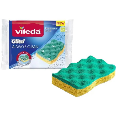 GLITZI ALWAYS CLEAN EPONGE ABRASIF - LOT DE 2