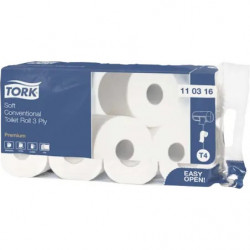 TORK T4 ROULEAUX P.H. BLANC 250F 3PLIS ECOLABEL x72