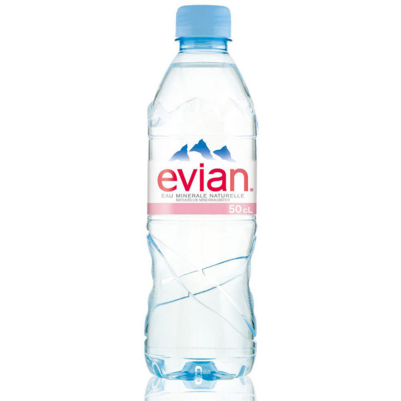 EVIAN BOUTEILLE EN PLASTIQUE DE 50CL - PACK DE 24