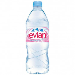 EVIAN BOUTEILLE EN PLASTIQUE DE 1L - PACK DE 12