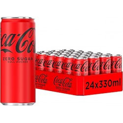 COCA COLA ZERO CANETTE DE 33CL - PACK DE 24