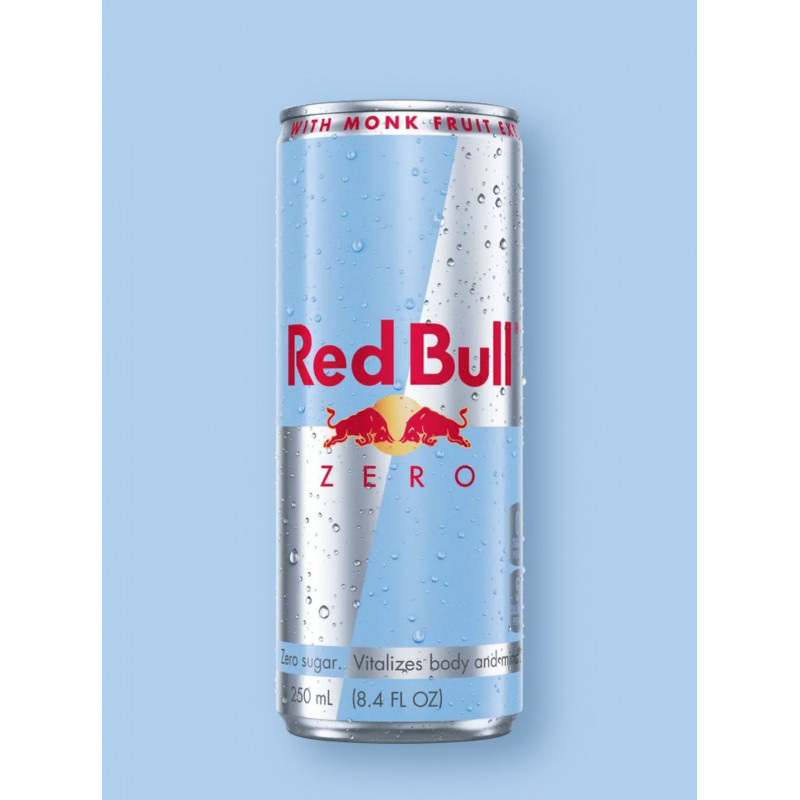 RED BULL SANS SUCRE CANETTE DE 25CL - PACK DE 24