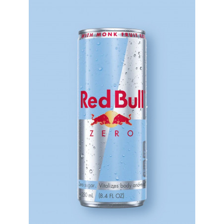 RED BULL SANS SUCRE CANETTE DE 25CL - PACK DE 24