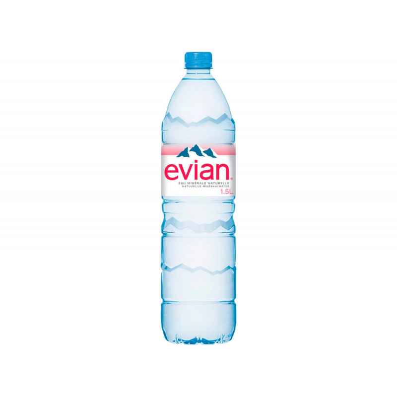EVIAN BOUTEILLE EN PLASTIQUE DE 1.5L - PACK DE 6
