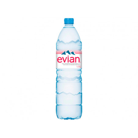 EVIAN BOUTEILLE EN PLASTIQUE DE 1.5L - PACK DE 6