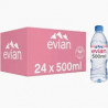 EVIAN BOUTEILLE EN PLASTIQUE DE 50CL - PACK DE 24
