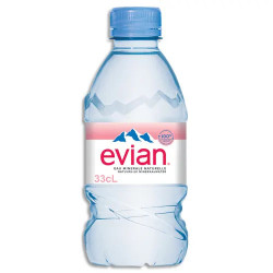 EVIAN BOUTEILLE EN PLASTIQUE DE 33CL - PACK DE 24