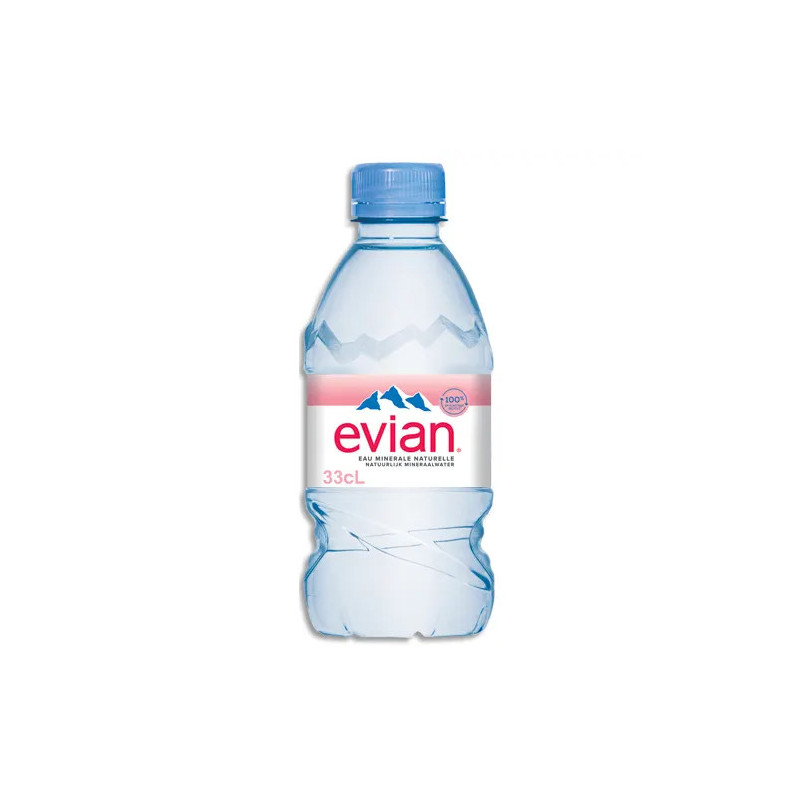 EVIAN BOUTEILLE EN PLASTIQUE DE 33CL - PACK DE 24