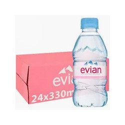 EVIAN BOUTEILLE EN PLASTIQUE DE 33CL - PACK DE 24