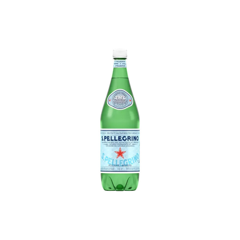 SAN PELLEGRINO BOUTEILLE EN PLASTIQUE DE 1L - PACK DE 12